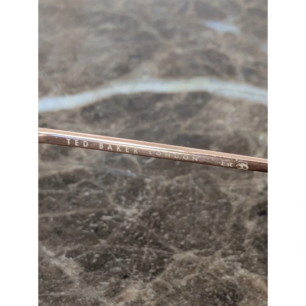 Ted Baker London B747 BLK Eyeglasses Frames Black Rose Gold 52-17-135